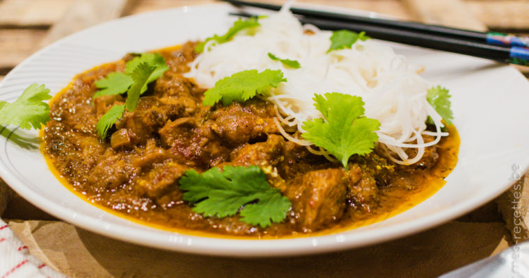 Poulet au curry et lait de coco